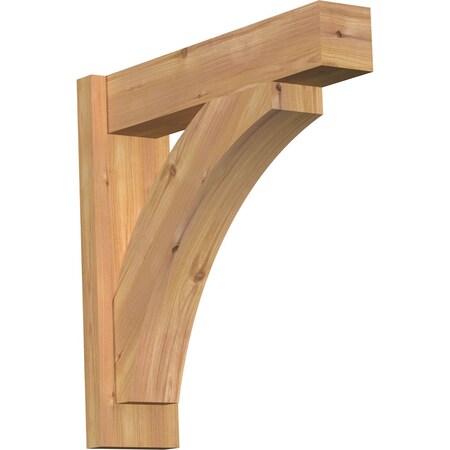 Ekena Millwork Thorton Block Smooth Outlooker, Western Red Cedar, 5 1/2"W x 22"D x 22"H OUT06X22X22THR05SWR